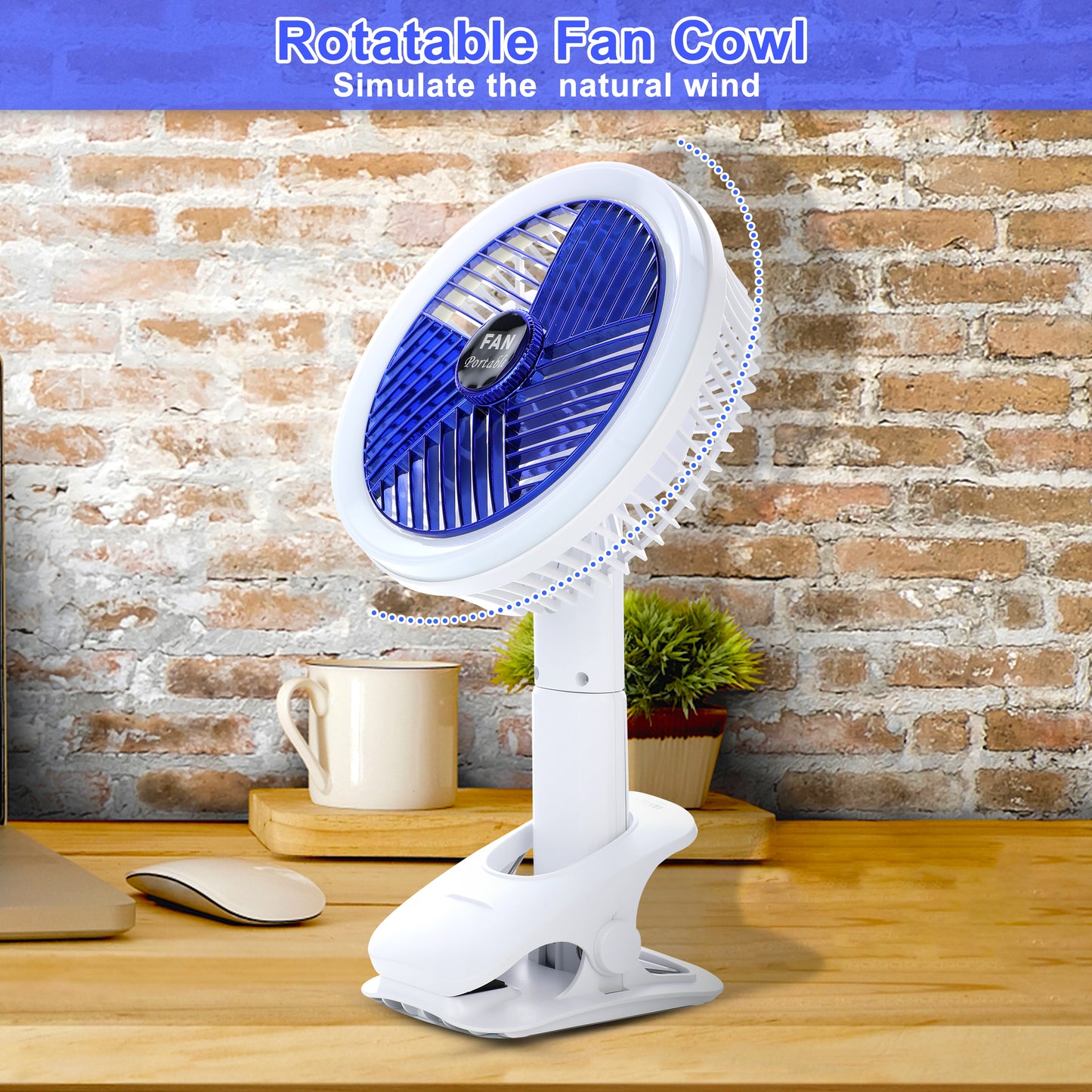 Cool Breeze Clip Fan with LED Light