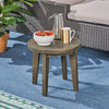 Cozy Gray Acacia Side Table