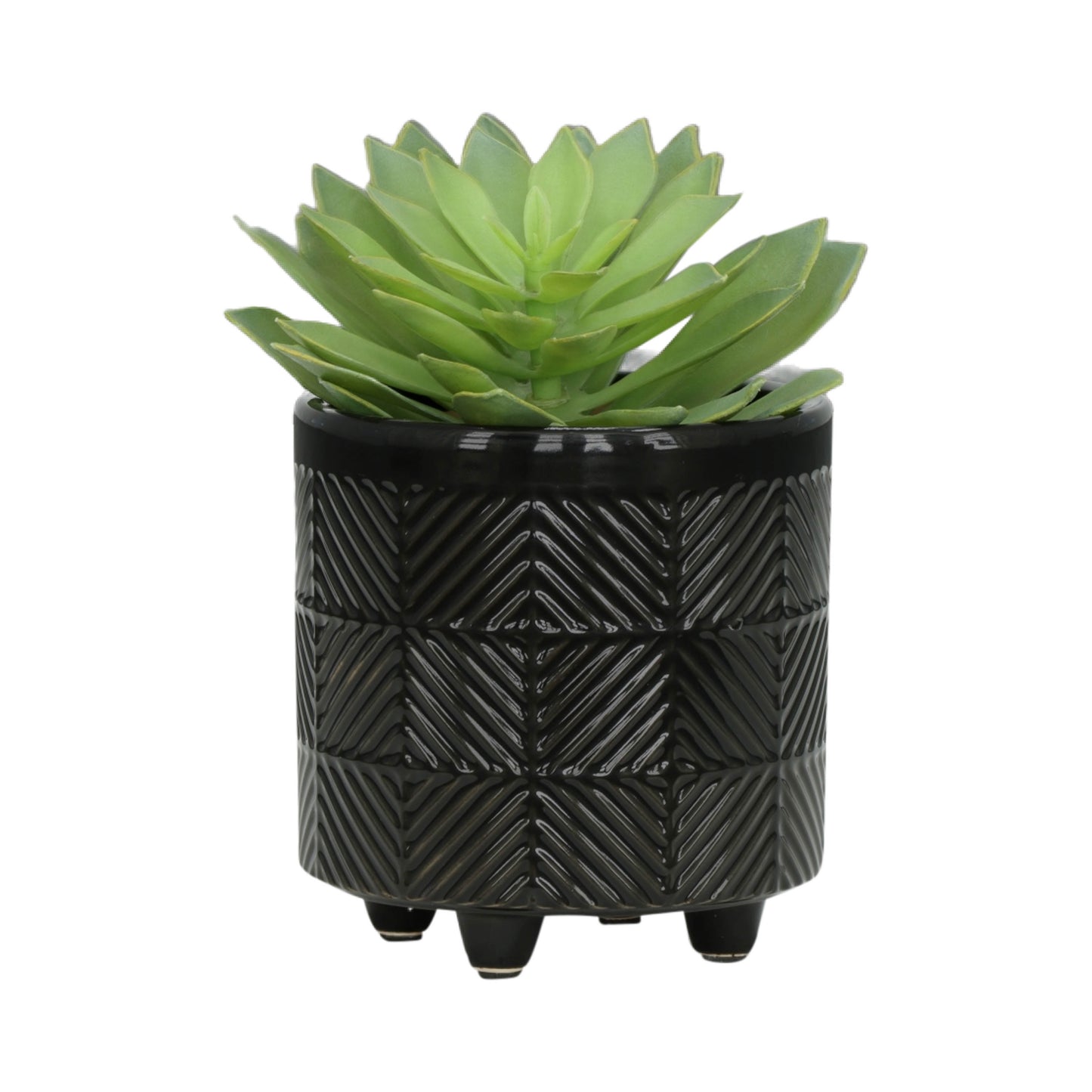 Stylish Black Textured Planters