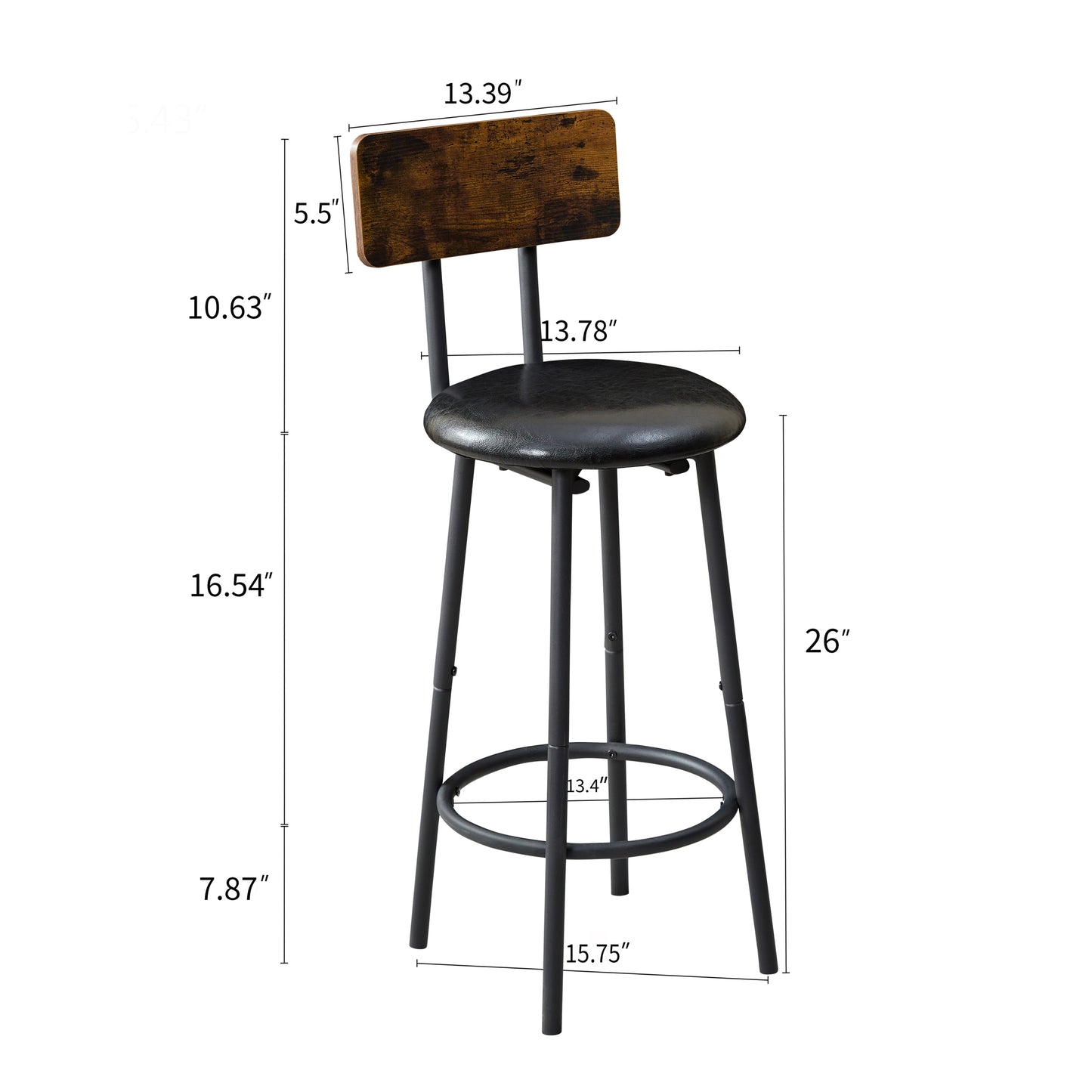 Chic Industrial Bar Set with Cozy Chairs