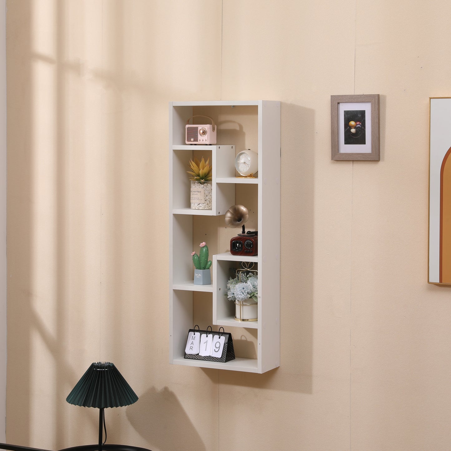 Chic Wood Open Bookcase with Cube Shelves - Perfect for Home Office & Living Room