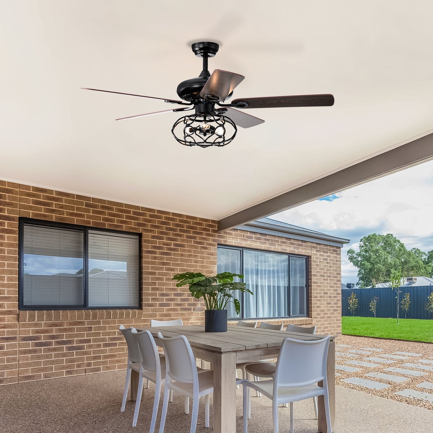 Sleek Breeze Ceiling Fan with Lighting Options