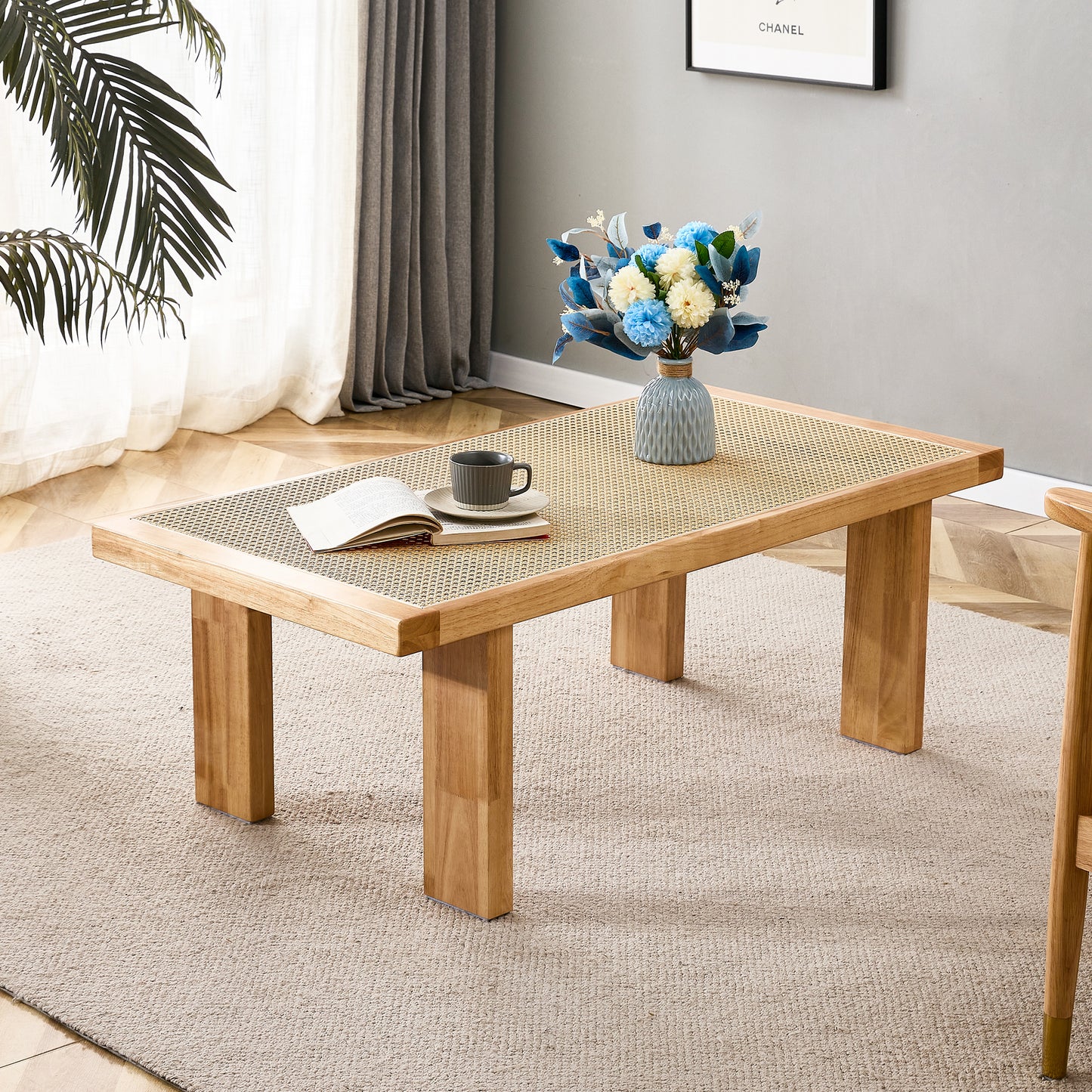 Chic Rattan Rectangle Table