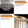 Elegant Gold Crystal Chandelier for Any Room