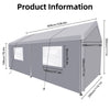 Sturdy Outdoor Carport Shelter – Portable Garage Tent in Grey