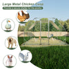 Spacious Galvanized Chicken Coop & Run