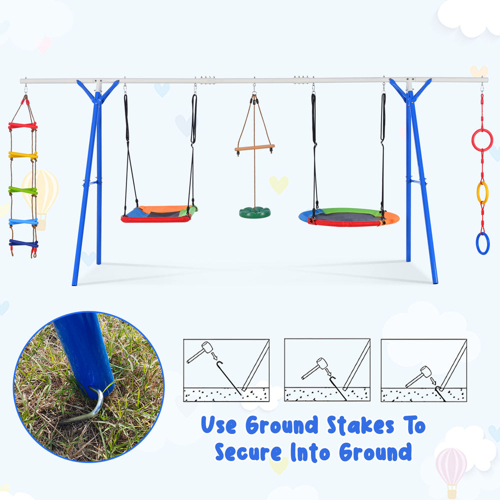 Ultimate Outdoor Toddler Swing and Play Set