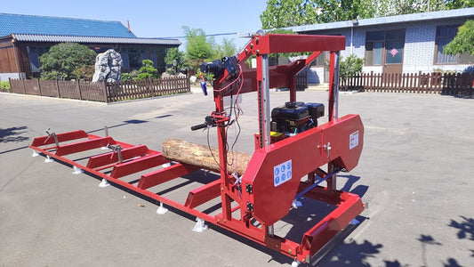 Easy Start Portable Sawmill with Powerful Gas Engine