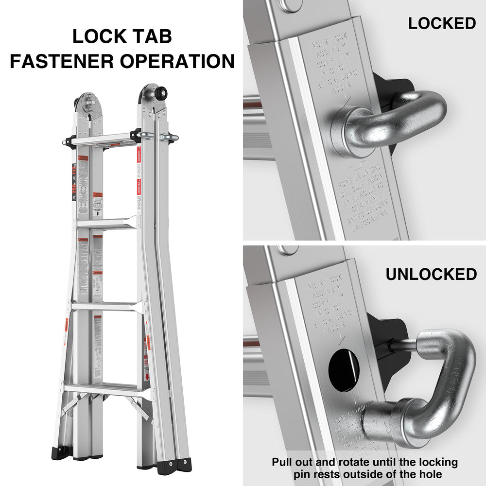 Versatile Aluminum Multi-Position Ladder