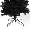 Chic Black Slim Christmas Tree with Folding Stand