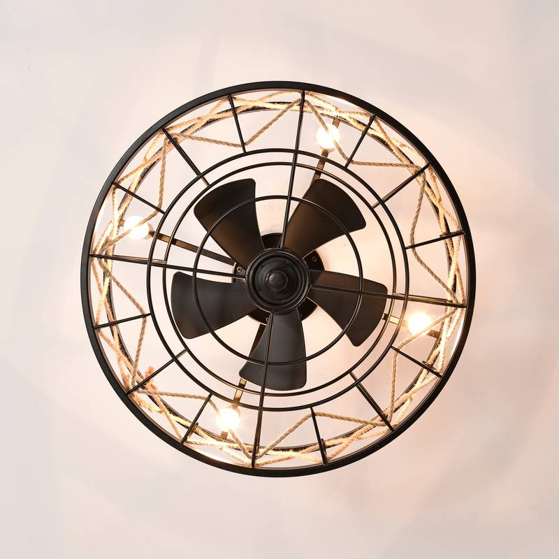 Chic Black Ceiling Fan with Remote - Quiet Comfort for Any Room