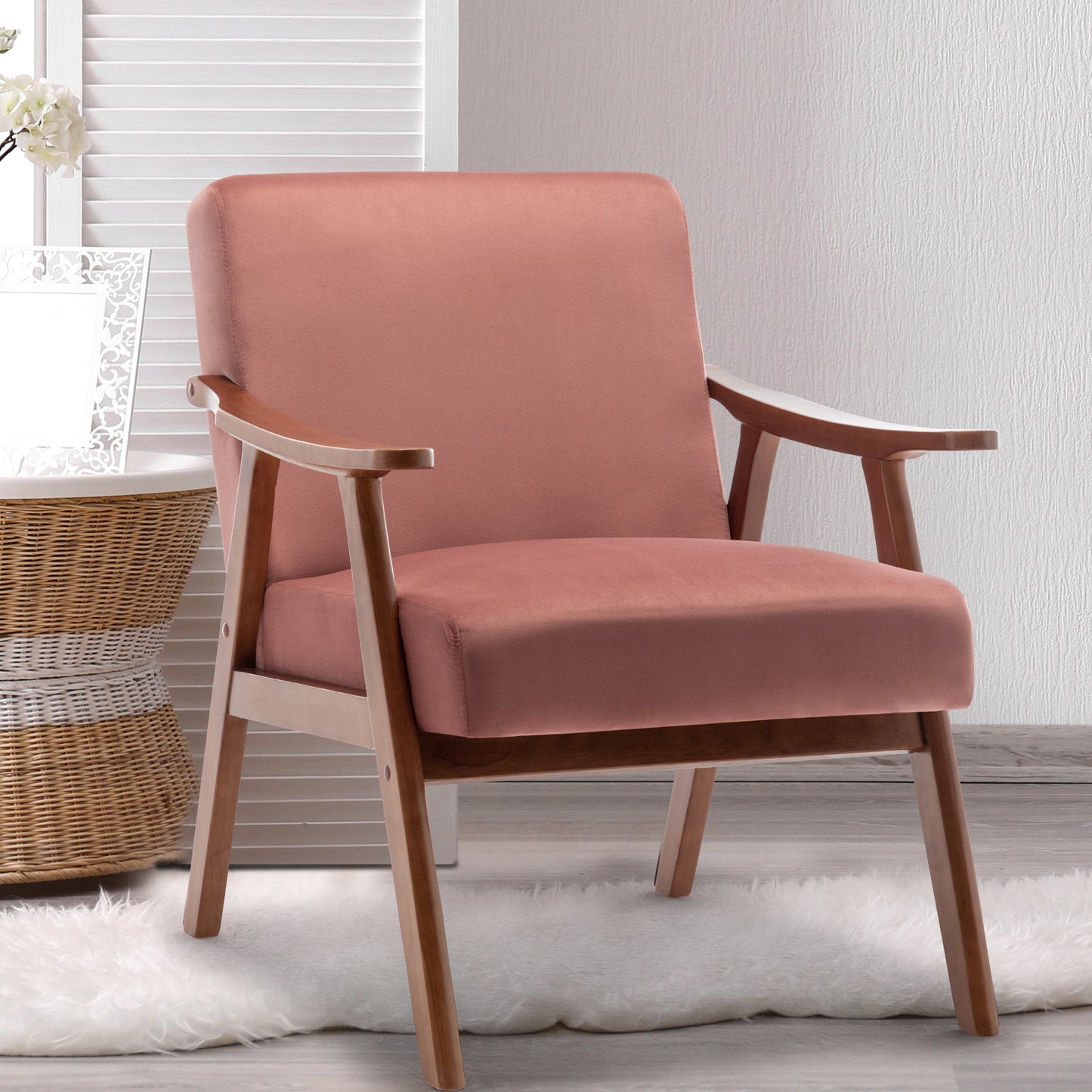 Chic Wingback Lounge Chair