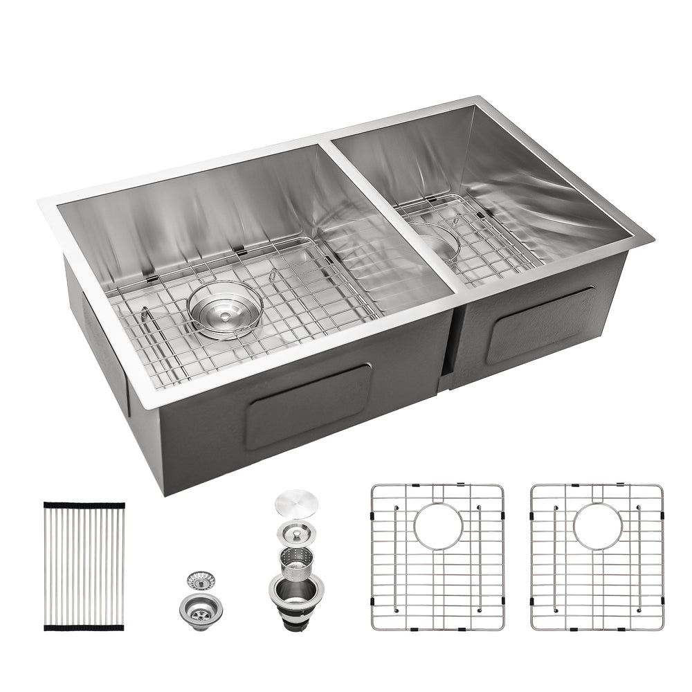 Double Bowl Undermount Kitchen Sink - Sleek & Spacious