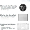 Sleek Black Undermount Kitchen Sink