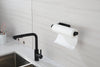 Stick & Store Paper Towel Holders - Sleek Black Duo