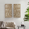 Chic Two-Tone Wood Wall Art Set