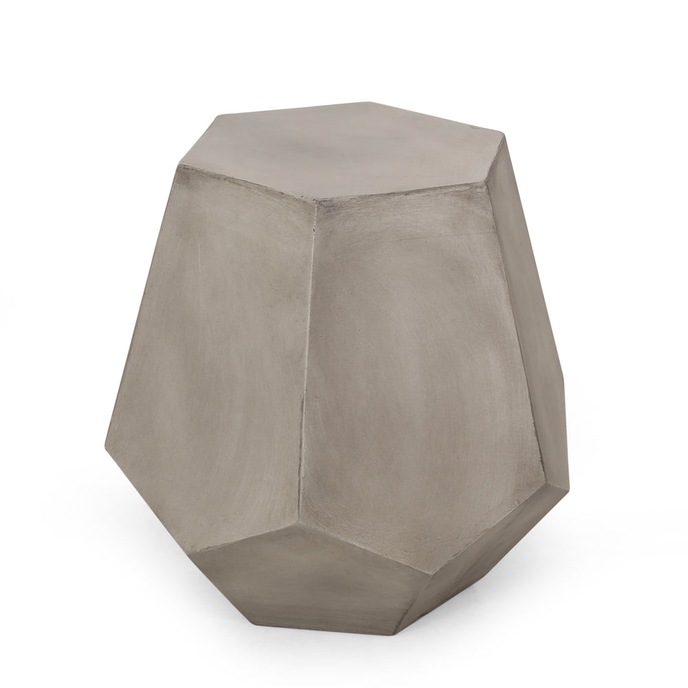 Calgary Outdoor Side Table - Light Grey