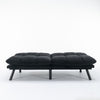 Sleek Black Convertible Sofa Bed