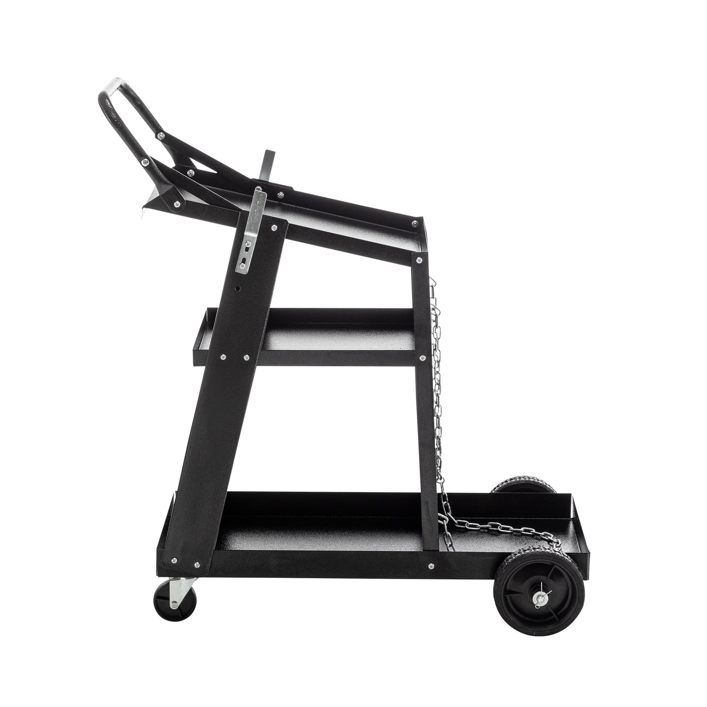 Heavy-Duty Welding Cart with Swivel Wheels and Tank Storage