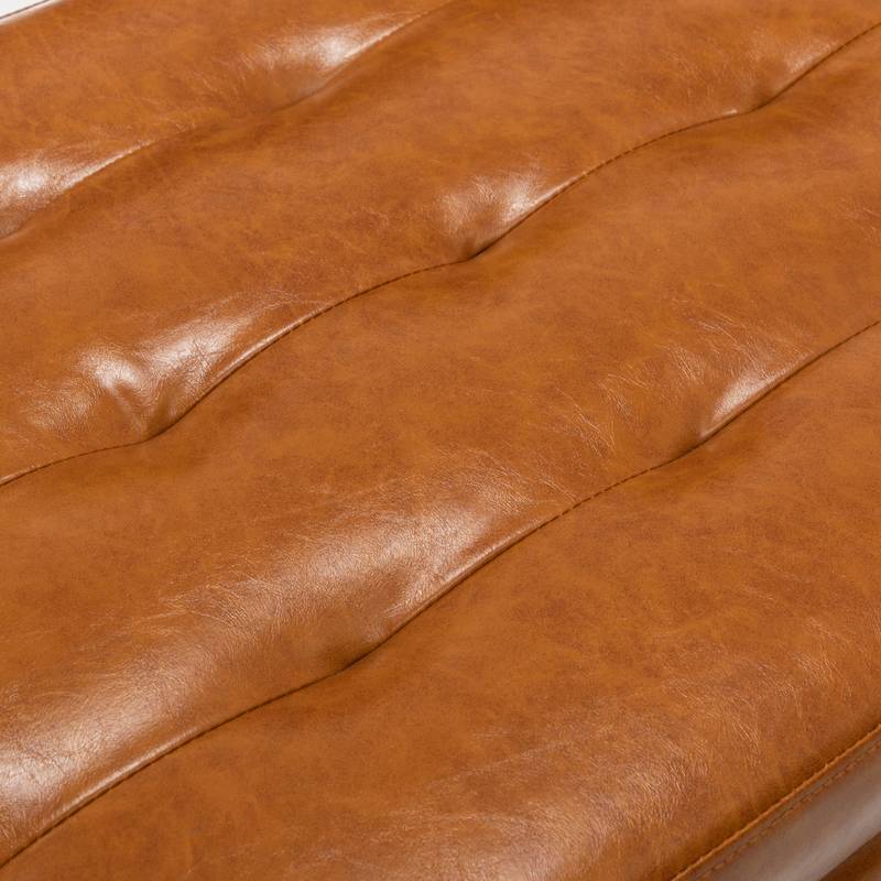 Stylish Leather Storage Bench