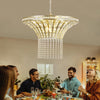 Glistening Waterfall Crystal Chandelier