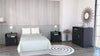 Chic Black Bedroom Suite: Dresser & Nightstands