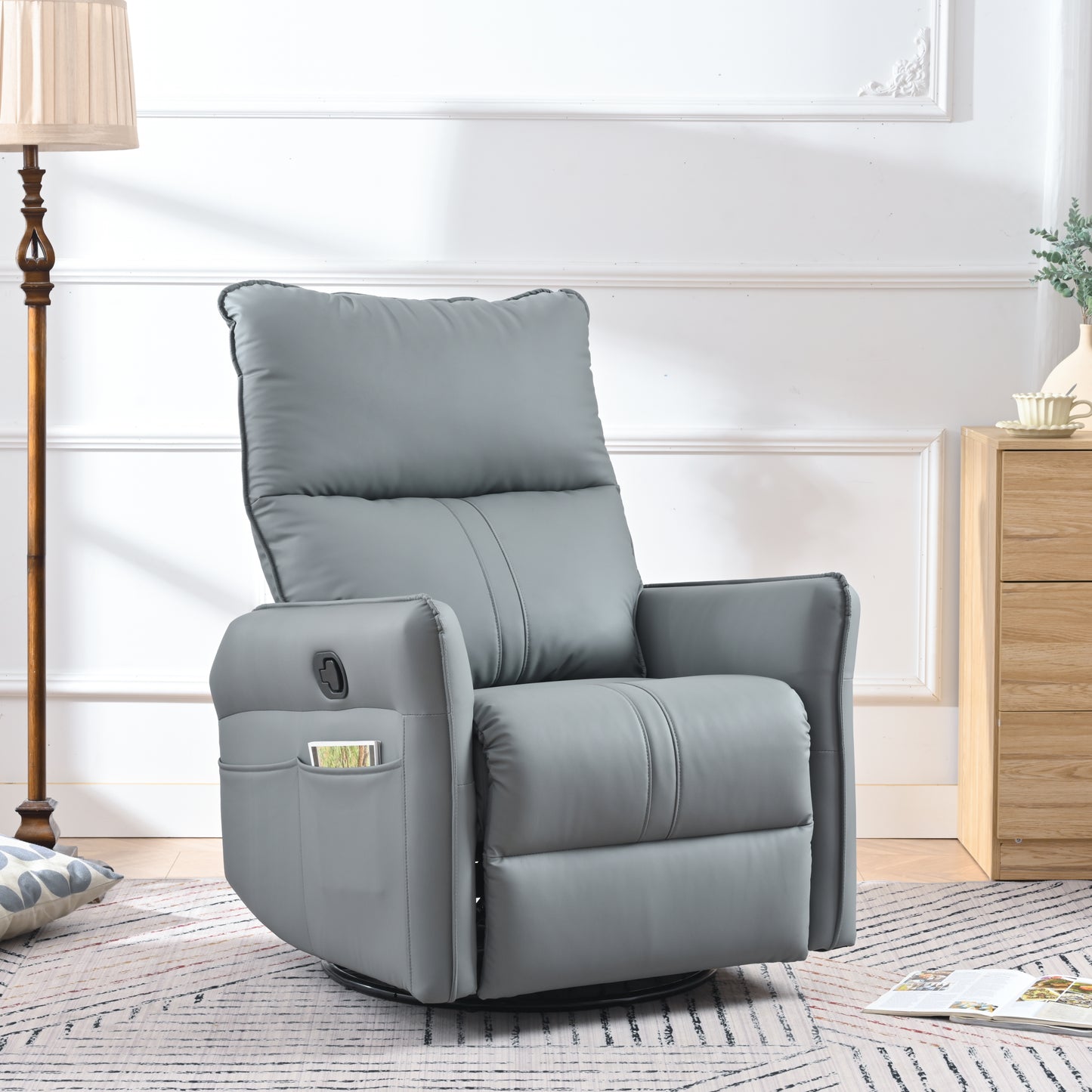 Cozy Swivel Rocker Chair