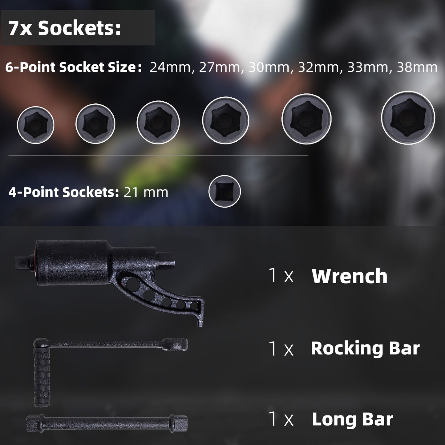 Power Lugnuts Wrench Set