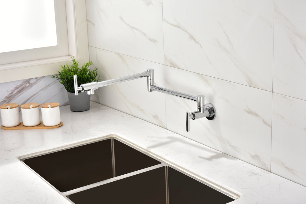 Wall-Mount Pot Filler Faucet