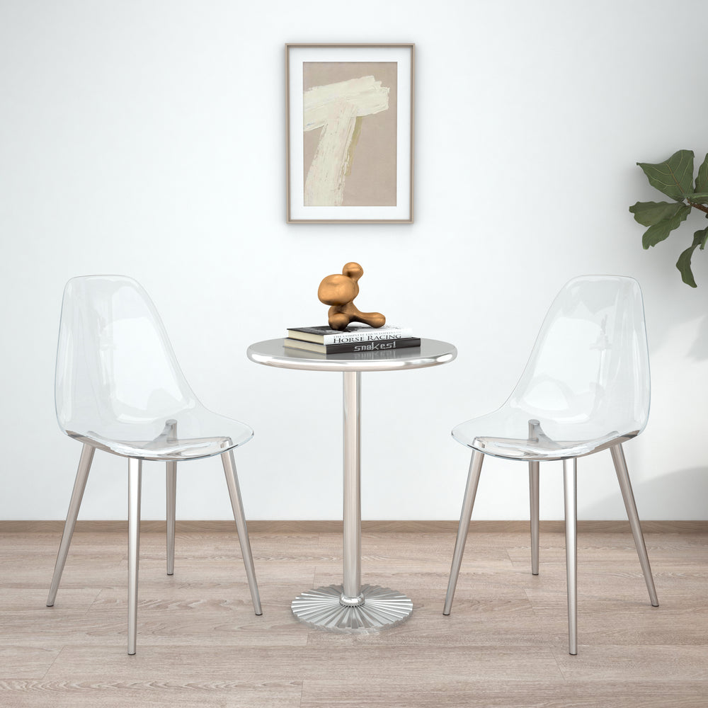 Clear Comfort Chairs - Set of Four