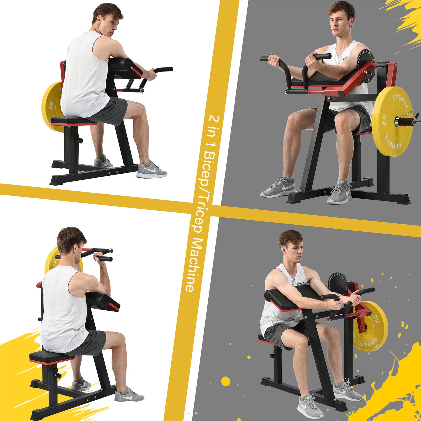 Total Arm Blaster: Adjustable Bicep & Tricep Machine for Home Workouts