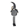 Whimsical Black Gnome with Broomstick – Perfect Halloween Decor!