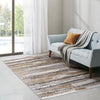 Abstract Watercolor Stripe Rug