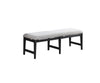 Cozy Black Frame Dining Bench