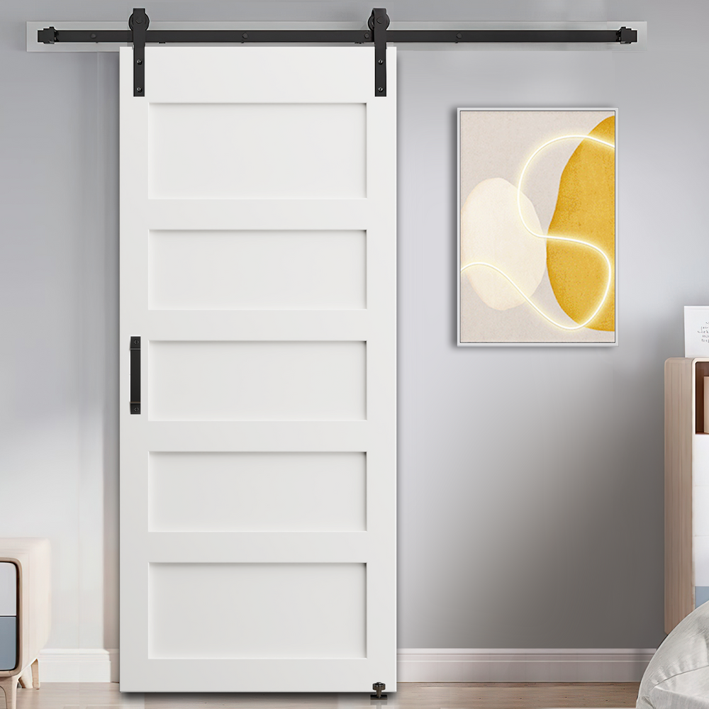 Modern Barn Door Kit with Sliding Hardware and Handle