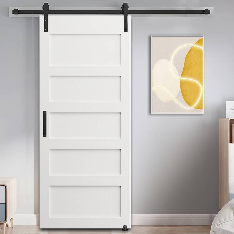 Modern Barn Door Kit with Sliding Hardware and Accessories