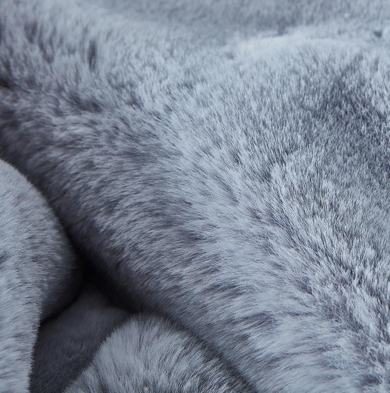 Chinchilla Bliss Faux Fur Throw Blanket