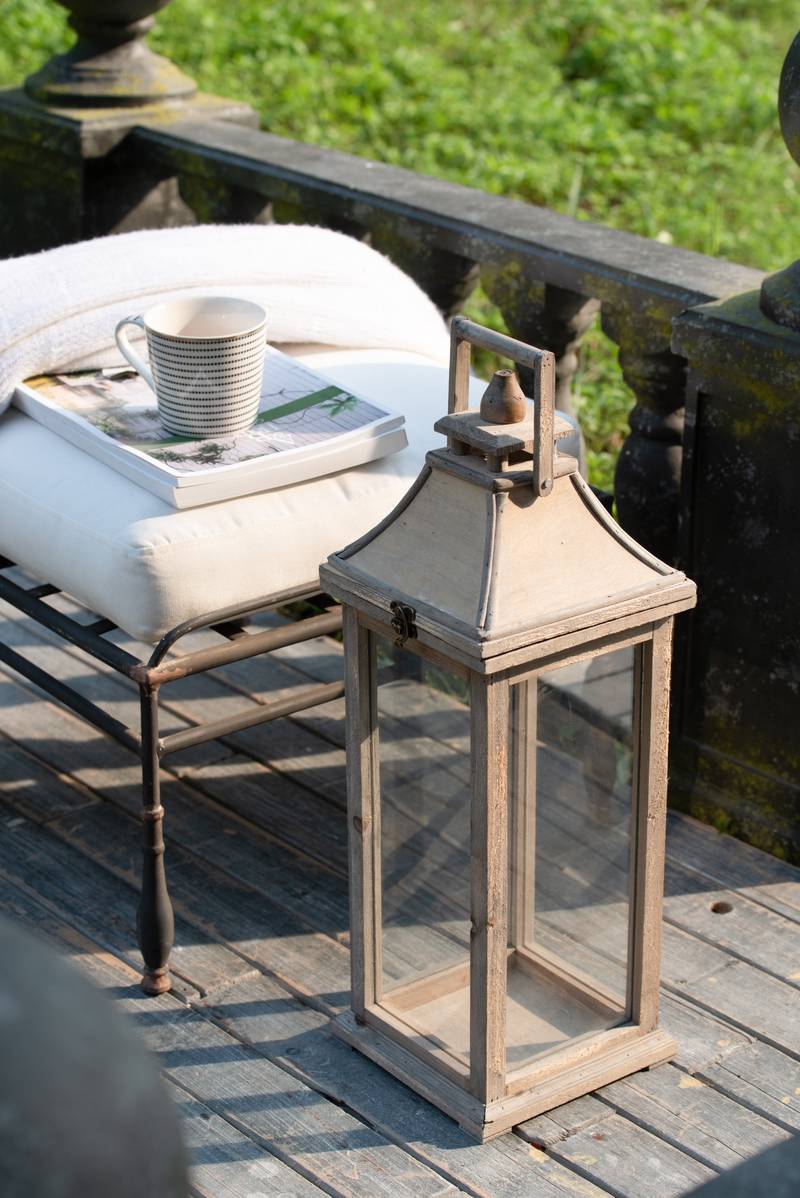 Charming Wooden Lantern for Home & Garden Decor