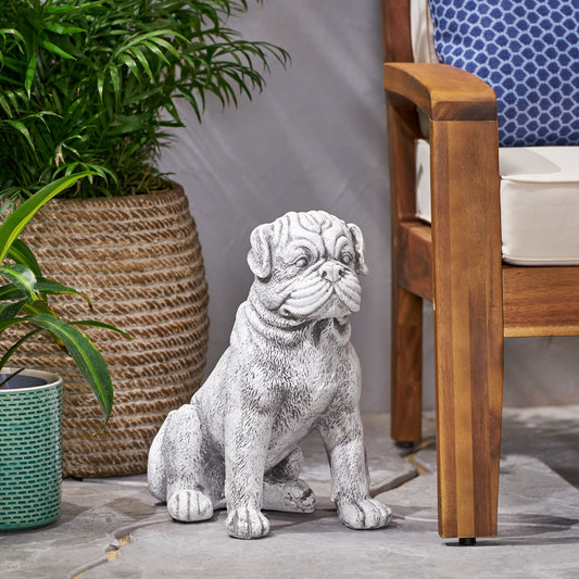 Paw-sitively Adorable Weatherproof Dog Statue