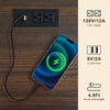 Smart Charging Nightstand with USB Ports & Drawers