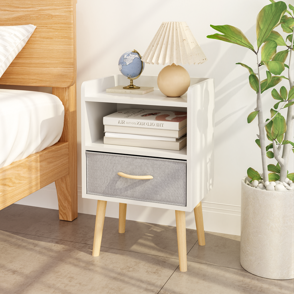 Cozy Collapsible Nightstand with Storage