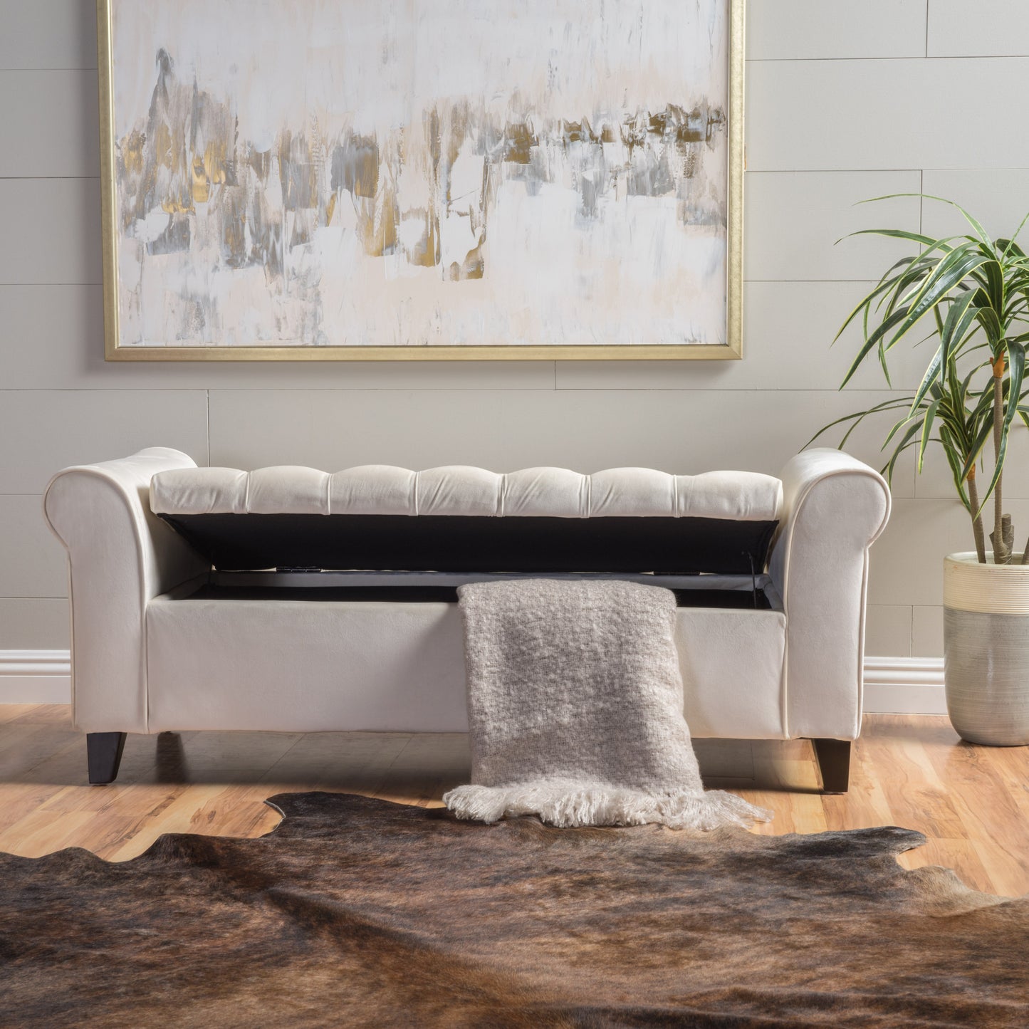 Stylish Hayes Storage Bench