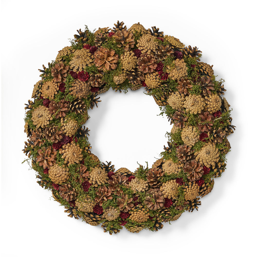 Natural Pine Cone Wreath