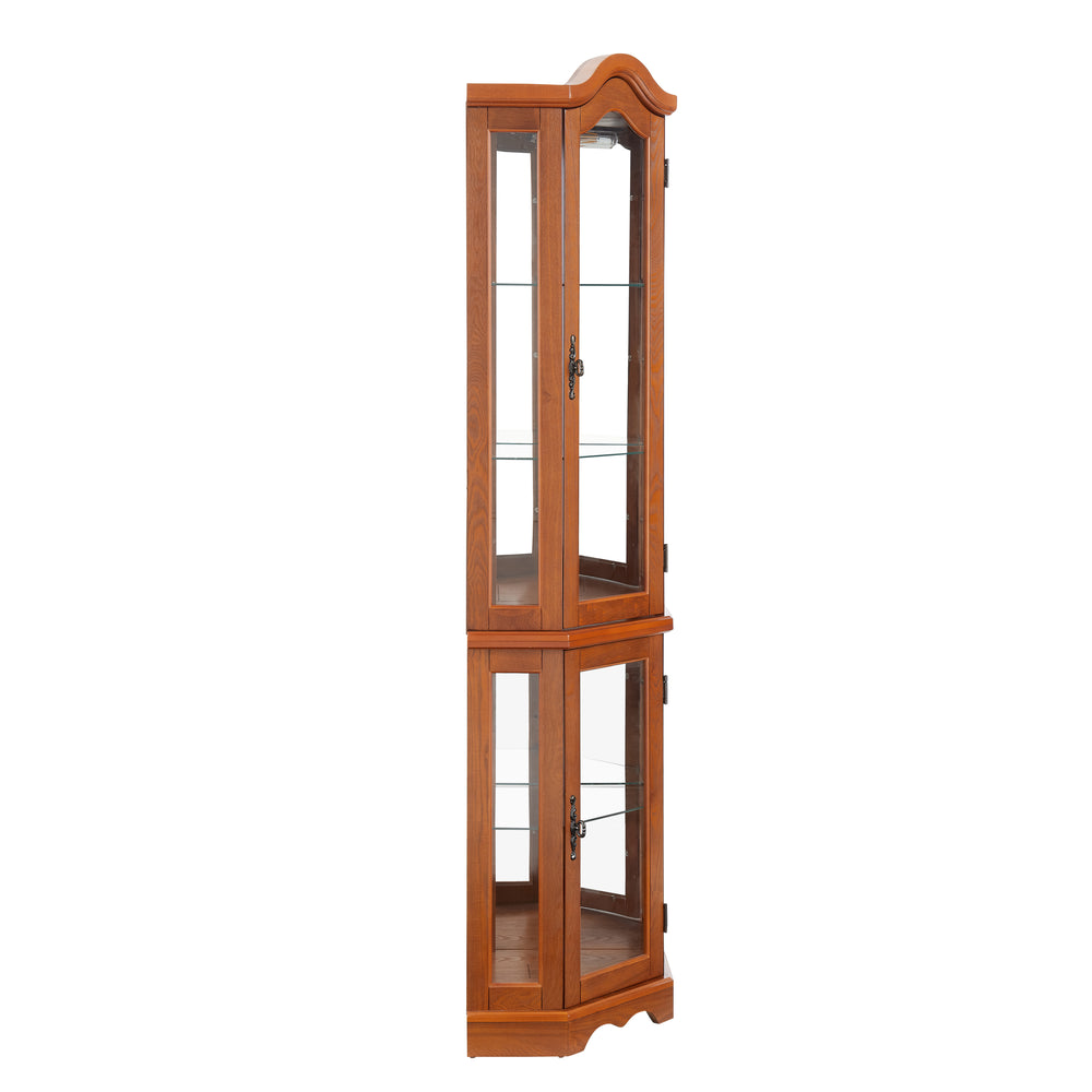 Radiant Corner Curio Cabinet