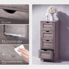 Modern Grey 4-Drawer Storage Cabinet