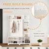 Chic Hallway Organizer with Bench & Coat Rack