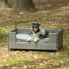 Cozy Wicker Dog Bed & Patio Set