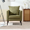 Olive Green Modern Barrel Chair