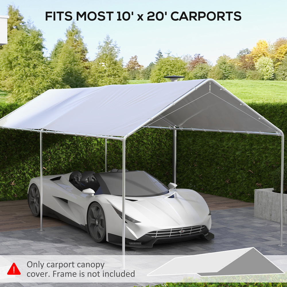 Outsunny UV & Water Resistant Carport Canopy Cover