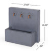 Cody No-Assembly Outdoor Fountain in Light Gray